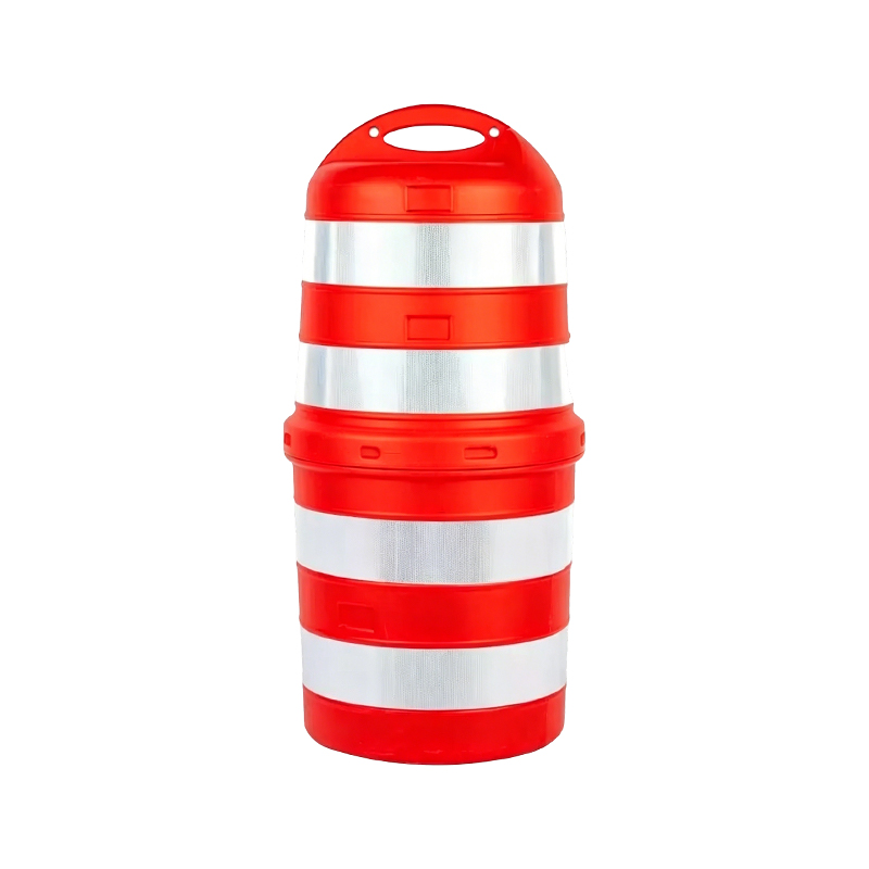 Büyük Üst Saplı İki Parçalı HDPE Trafik Tamburu