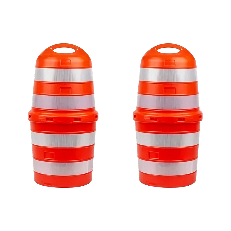 Büyük Üst Saplı İki Parçalı HDPE Trafik Tamburu Büyük Üst Saplı İki Parçalı HDPE Trafik Tamburu