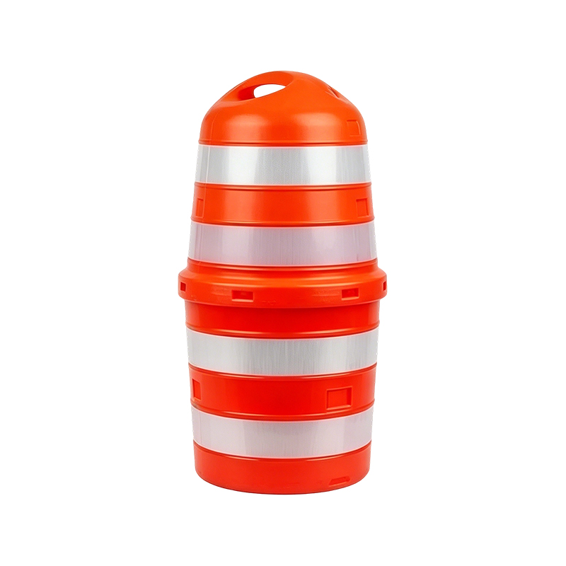 Büyük Üst Saplı İki Parçalı HDPE Trafik Tamburu