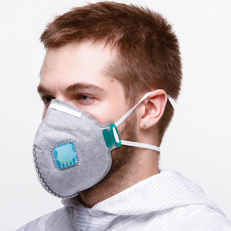 KN95 Aktif Karbon Tozu Dokumasız Kumaş Maske