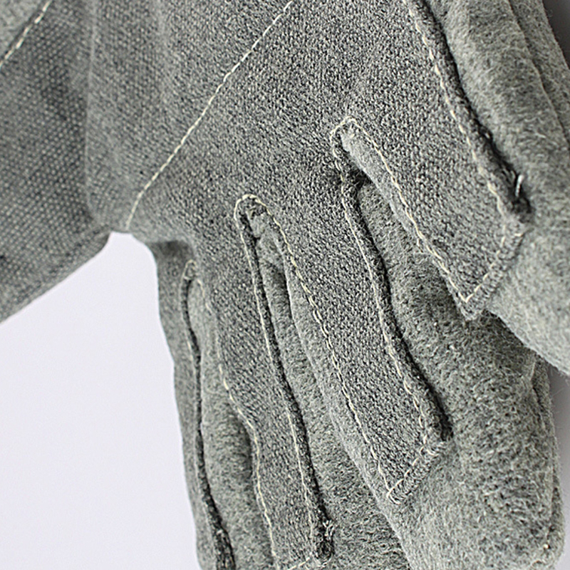 500°C Yüksek Sıcaklığa Dayanıklı Aramid Karbon Fiber Eldiven