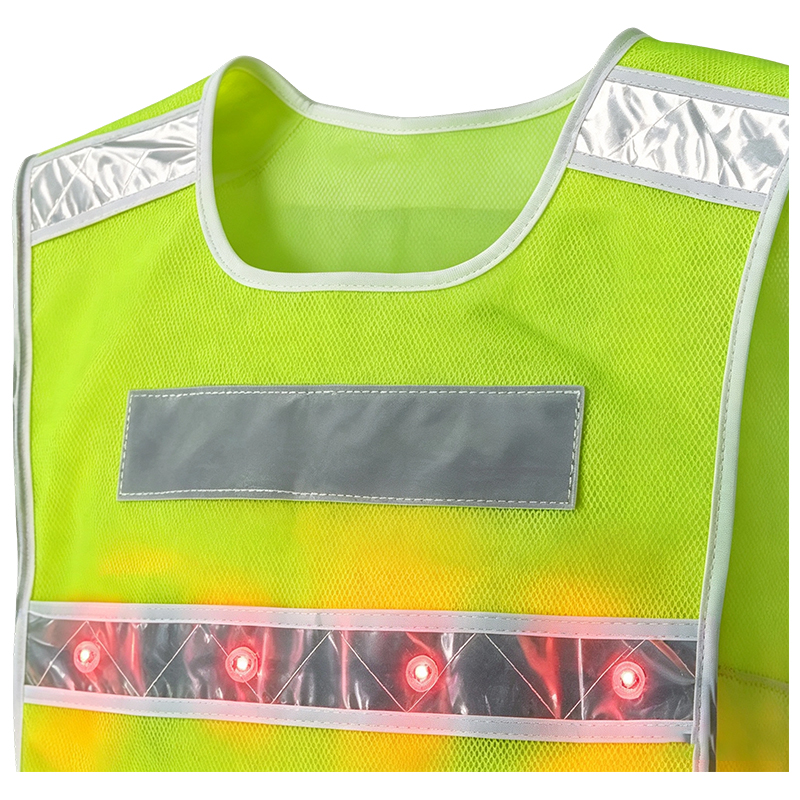 Aktif Aydınlatmalı LED Reflektif Güvenlik Yeleği